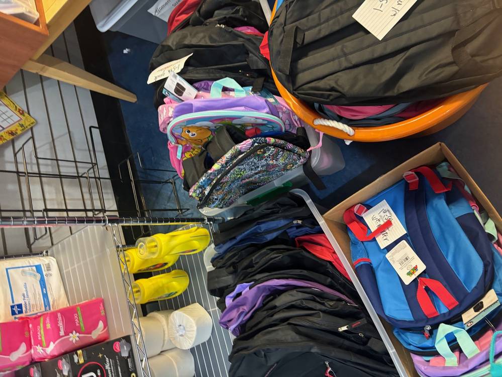 Backpacks Sorted & Ready for Pickup