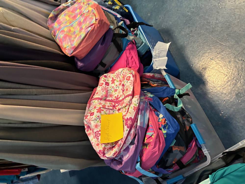 High School Backpacks Ready to Go