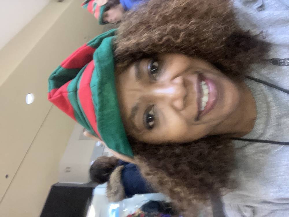 Volunteer Spreading Holiday Cheer