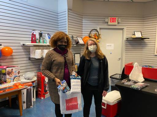 Volunteers with Donated Supplies