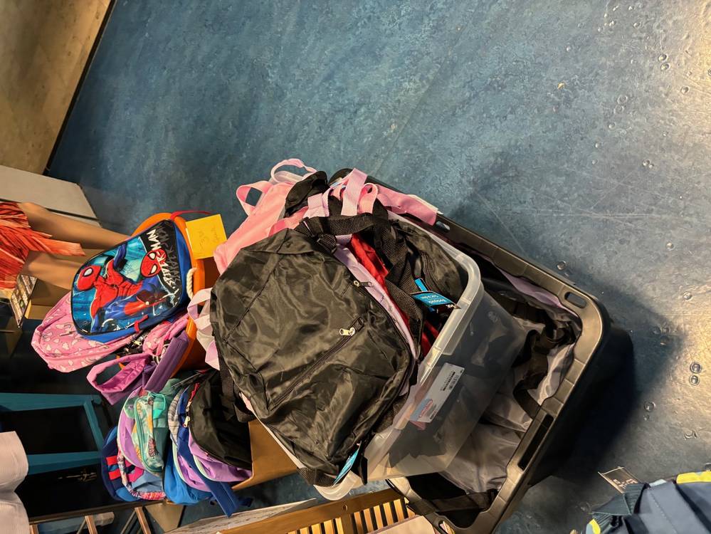 Backpacks Awaiting Pickup
